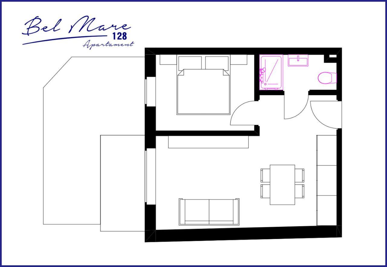 Bel Mare Apartament 128 Z Ogrodkiem Miedzyzdroje Eksteriør bilde